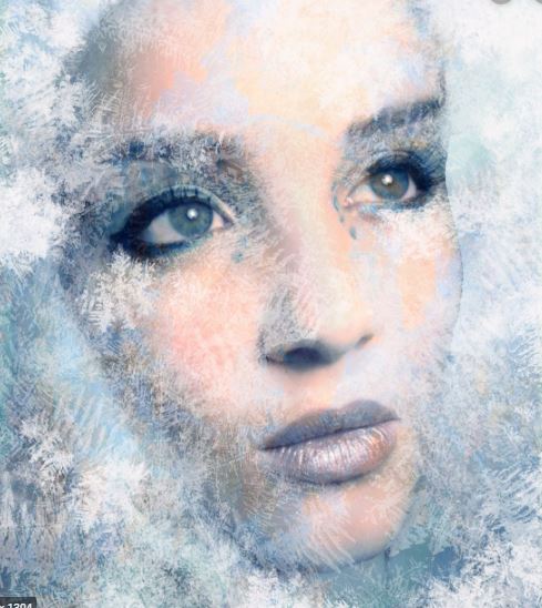 Woman with ice crystals on her face pretty.  Freezing your body.

